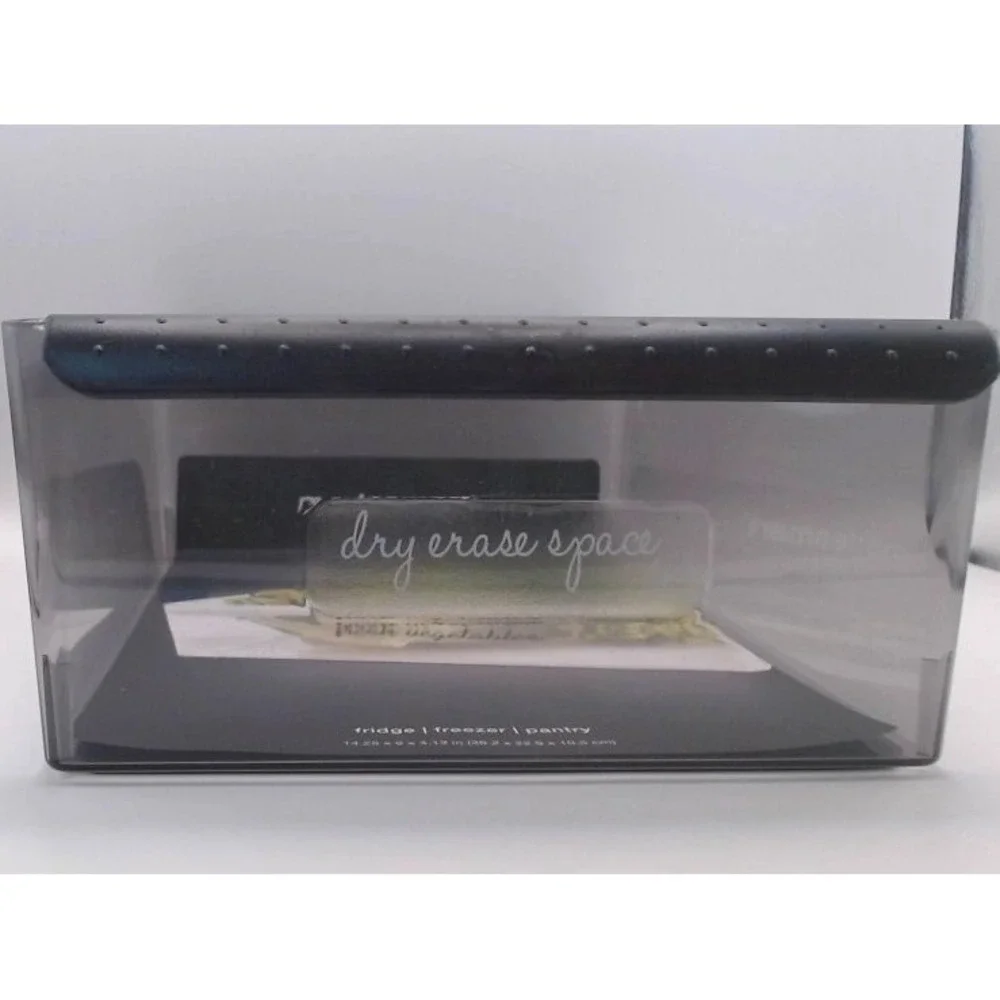 madesmart Fridge/Pantry 8in Wide Deep Bin, Carbon, BRAND NEW WITH TAGS